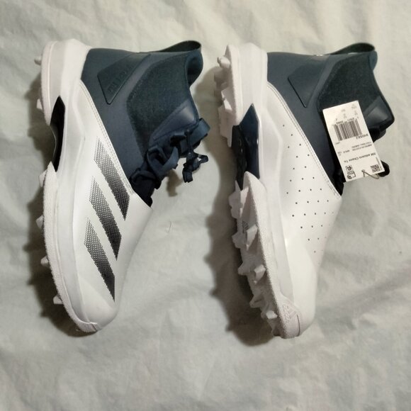 Adidas ADIZERO Chaos To Turf Football Cleats Lineman White Blue IH0562 12.5 NWOB - Picture 3 of 5
